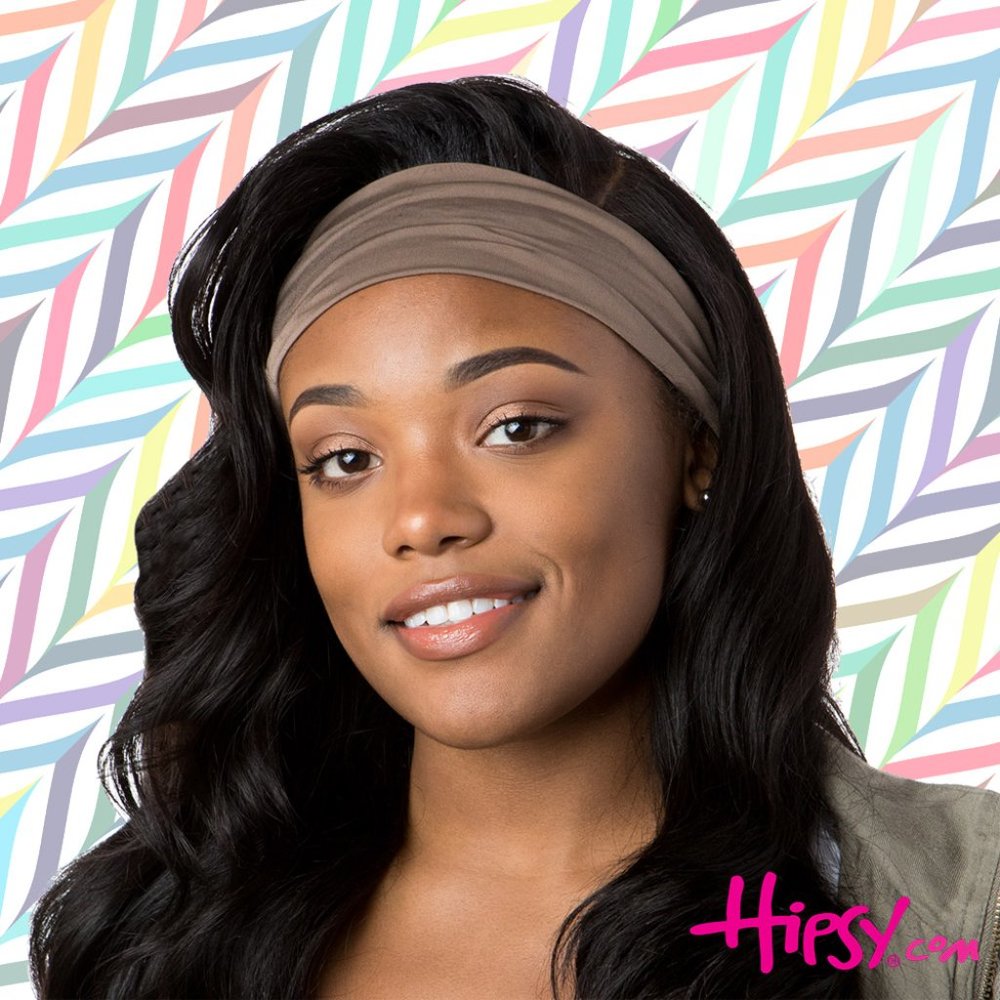 Hipsy Basic Taupe Women's Adjustable Spandex Xflex Headband